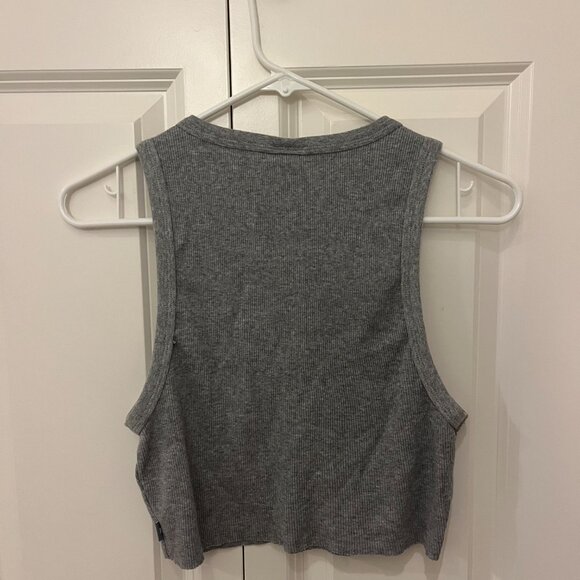 Aritzia Cropped Ribbed Racerback Tank - Picture 3 of 3